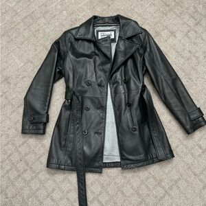 Wilson's Leather trench coat size small
